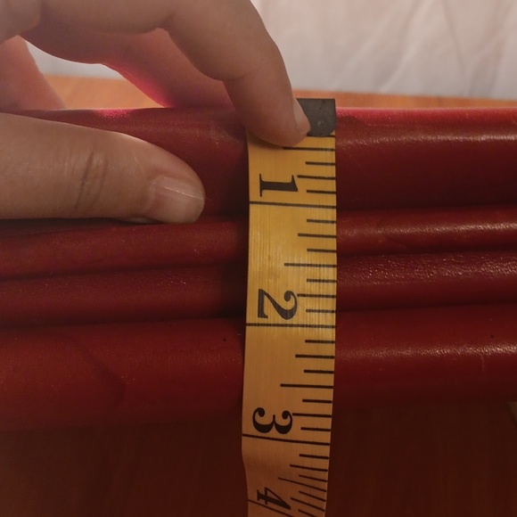 Hartman By Sharif Vintage Elegant Red Leather Briefcase - Picture 5 of 14